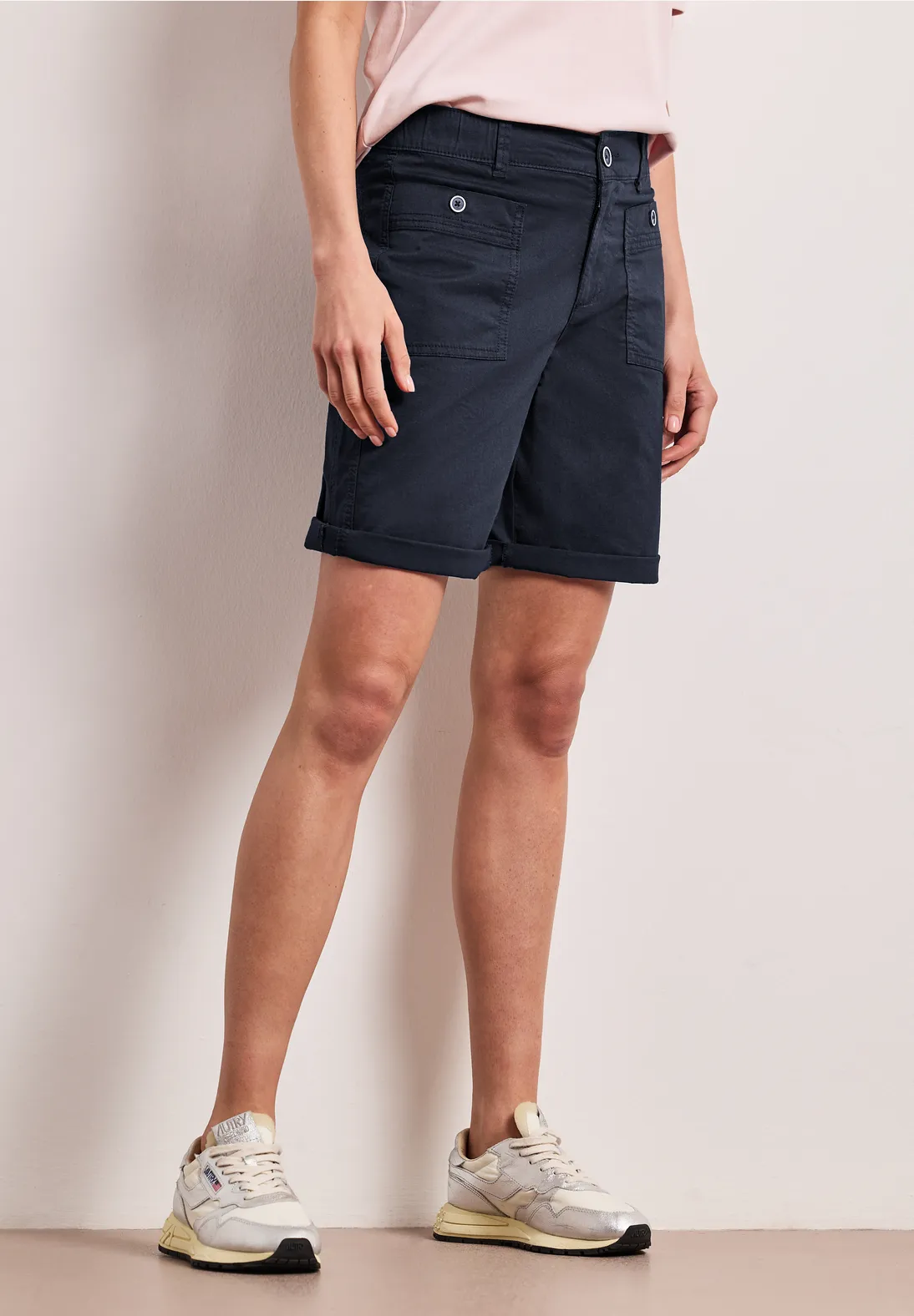 Street One Straight Leg Bermuda Yulius - Shadowed Navy