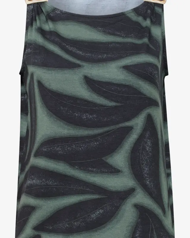 Street One Jersey Top Schouderdetail - Deep Bound Green