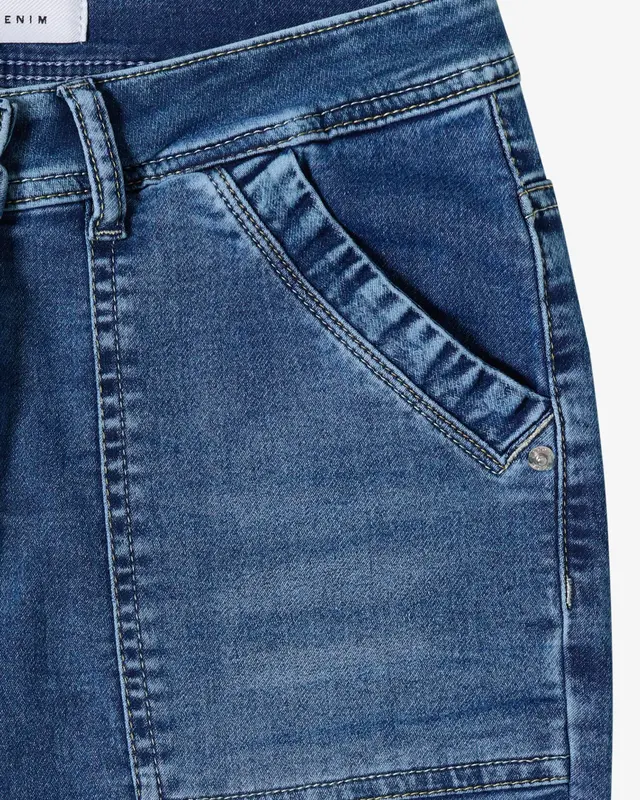 Cecil Casual Fit Jeans Tracey - Mid Blue Used Wash