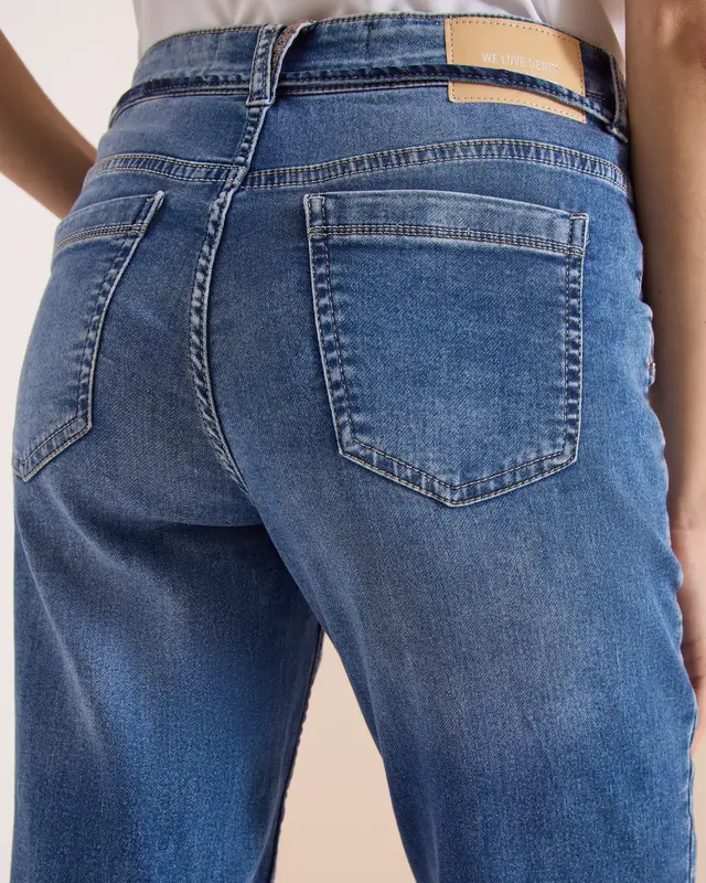 Cecil Casual Fit Jeans Tracey - Mid Blue Used Wash
