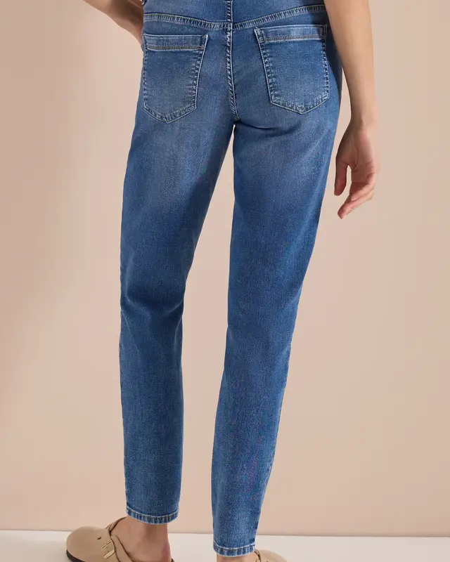 Cecil Casual Fit Jeans Tracey - Mid Blue Used Wash