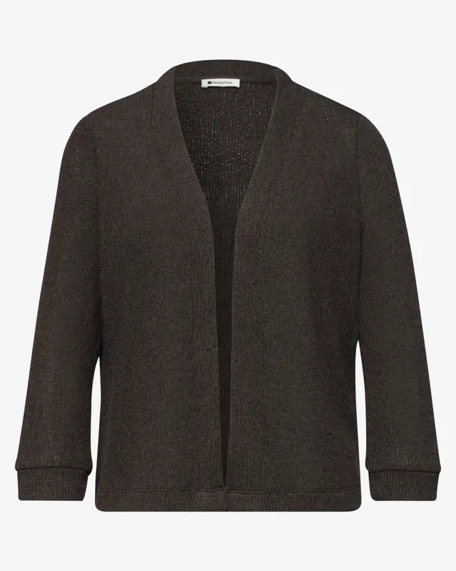 Street One Knit Cardigan - Espresso Brown