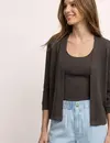 Street One Vest Gebreide Look - Espresso Brown