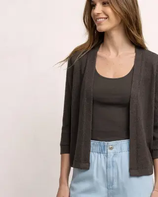 Street One Knit Cardigan - Espresso Brown