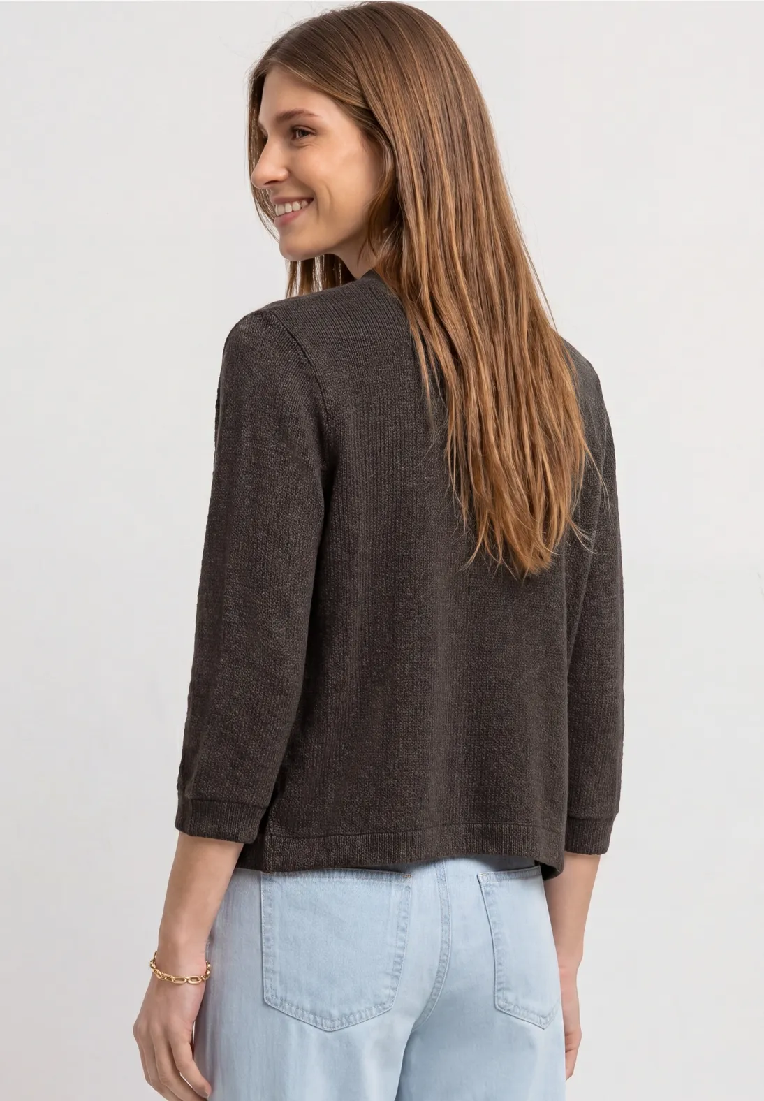 Street One Vest Gebreide Look - Espresso Brown