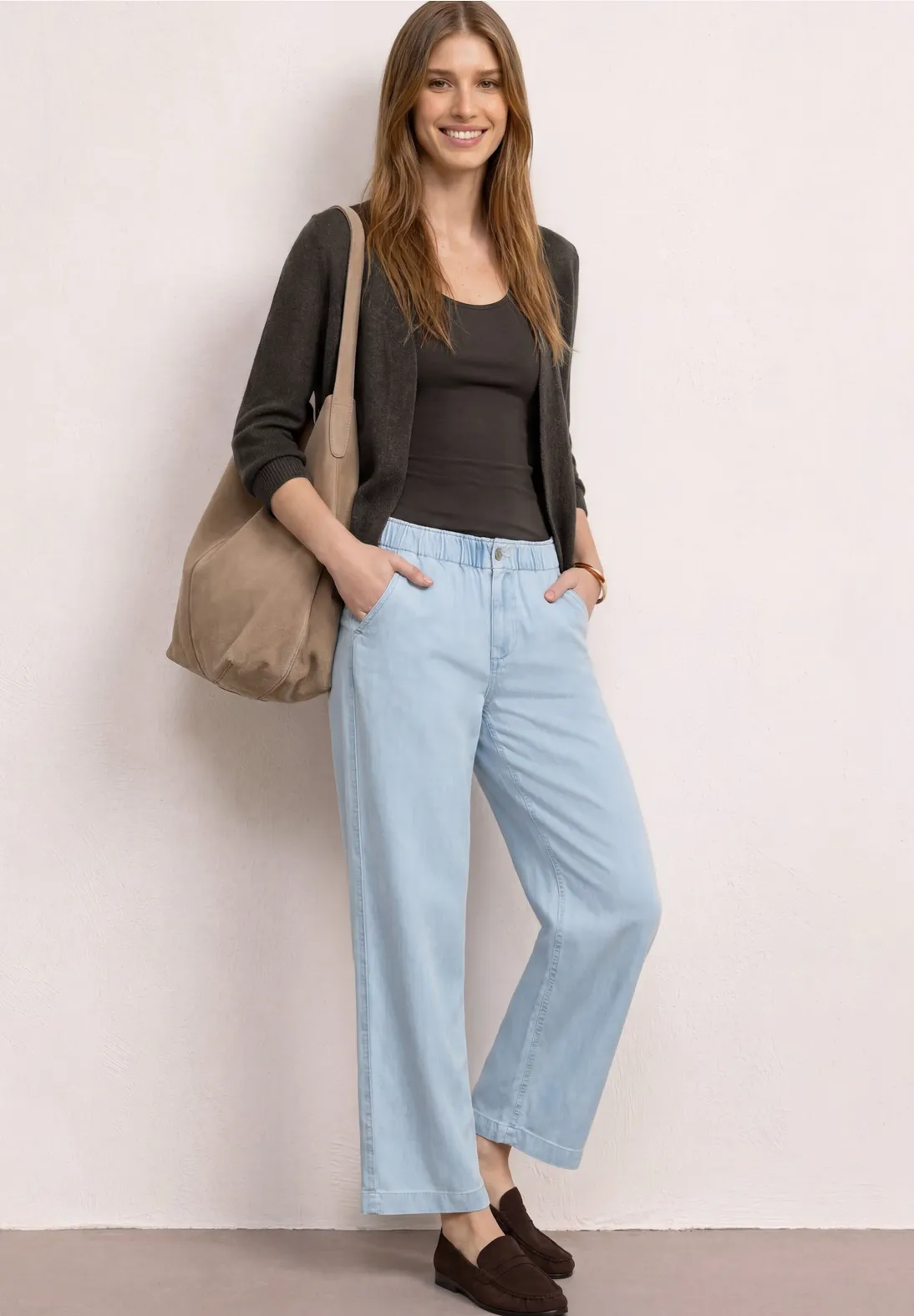 Street One Vest Gebreide Look - Espresso Brown