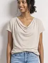 Street One Shirt Waterval Hals - Clay Sand