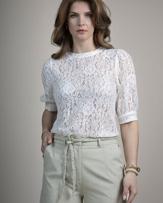 Elvira Collections Top Marell - Off White Lace