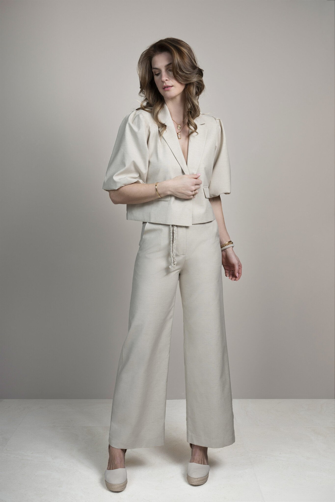 Elvira Collections Blazer Yara - Sand Linen