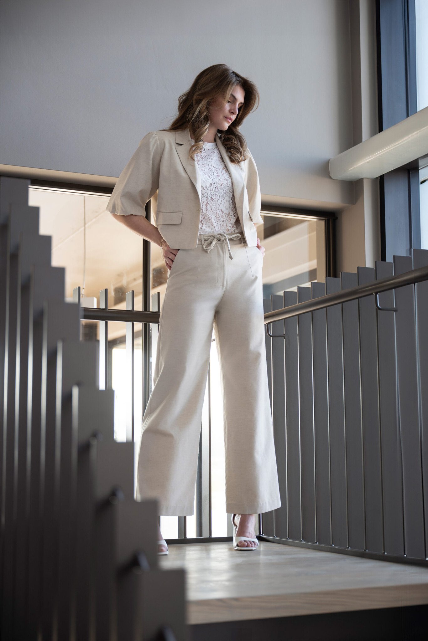 Elvira Collections Broek Yara - Sand Linen