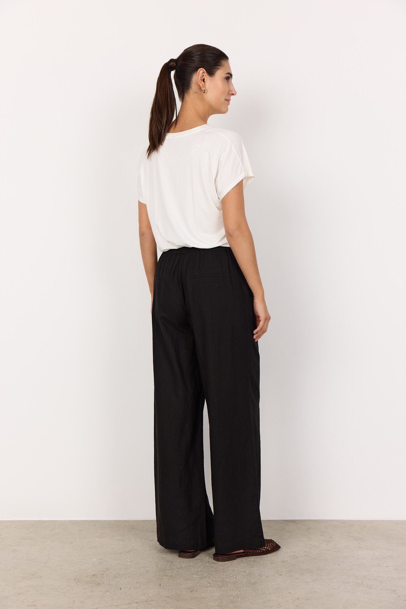 Soyaconcept Linnenmix Broek Ina 61-C - Black