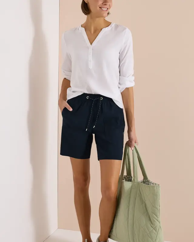 Cecil Straight Leg Shorts Chelsea - Universal Blue