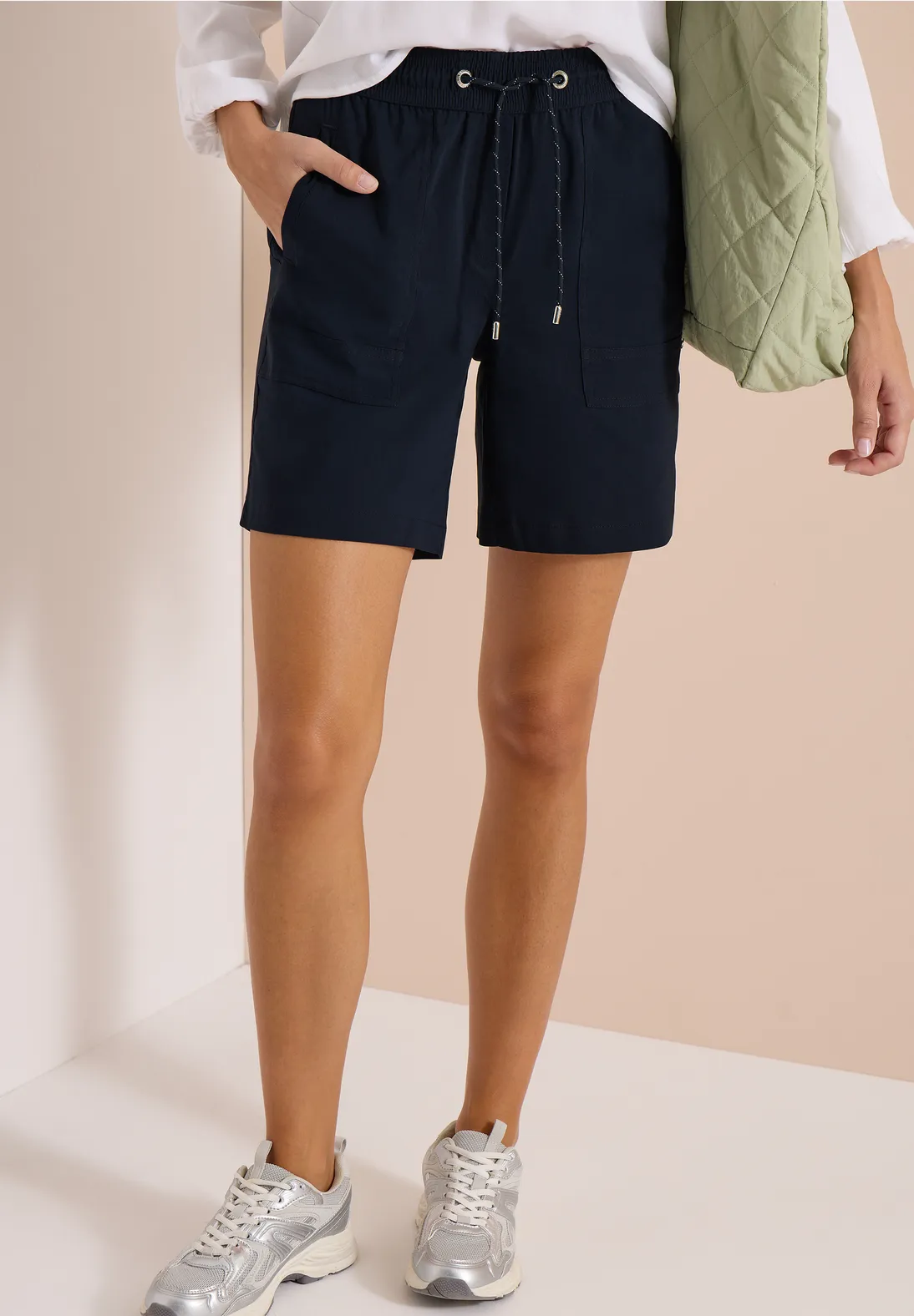 Cecil Straight Leg Shorts Chelsea - Universal Blue