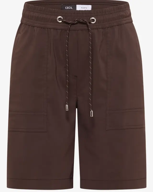 Cecil Straight Leg Shorts Chelsea - Brown Cacao