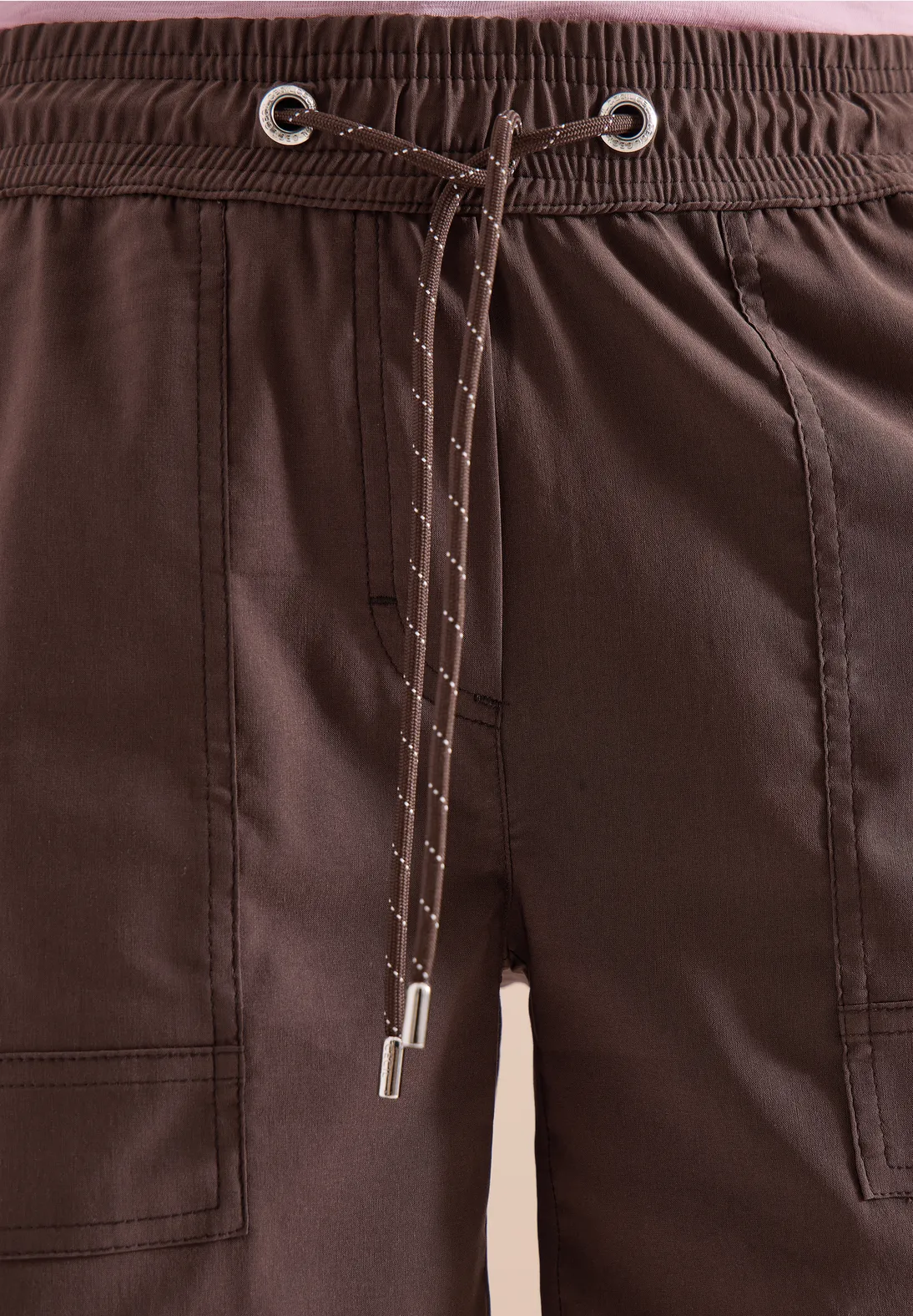 Cecil Straight Leg Shorts Chelsea - Brown Cacao