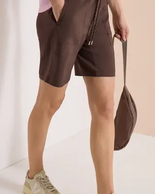 Cecil Straight Leg Shorts Chelsea - Brown Cacao