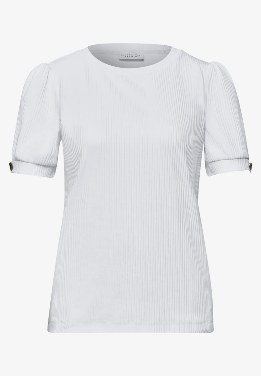 Street One Studio Shirt met Knoopdetail - White