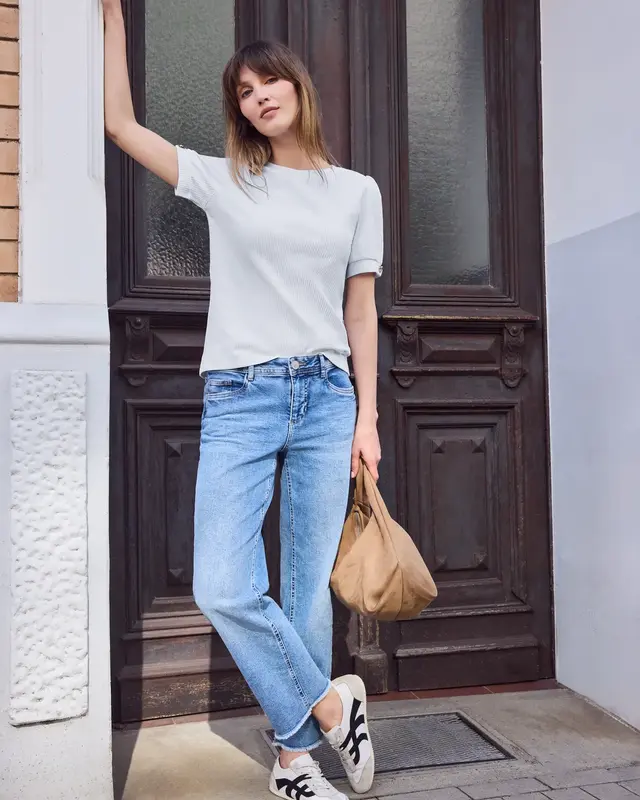 Street One Studio Shirt mit Knopfdetail - White