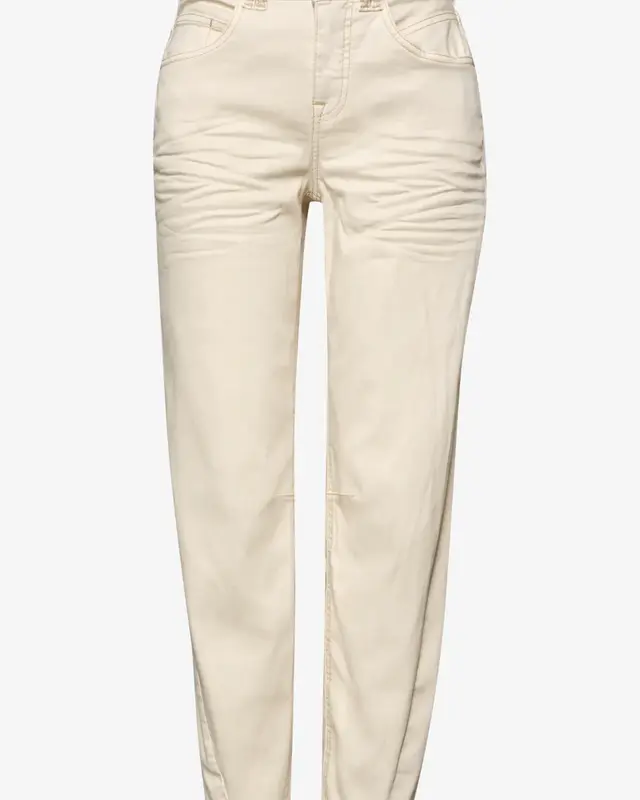 Street One Studio Barrel Leg Jeans - Ecru Washed