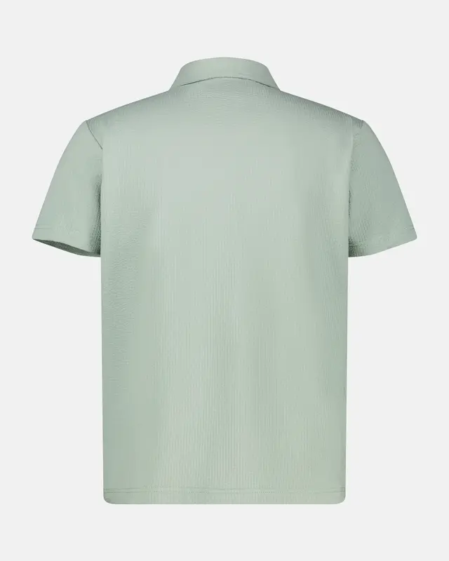 Lerros Seersucker Poloshirt - Bay Green
