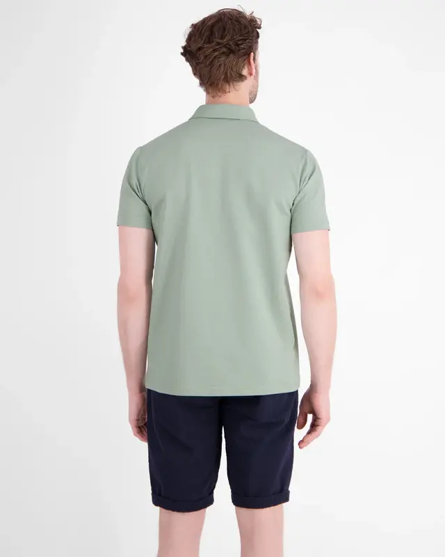 Lerros Seersucker Poloshirt - Bay Green