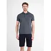 Seersucker Poloshirt - Lava Grey