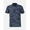 Poloshirt Bloemenprint - Classic Navy