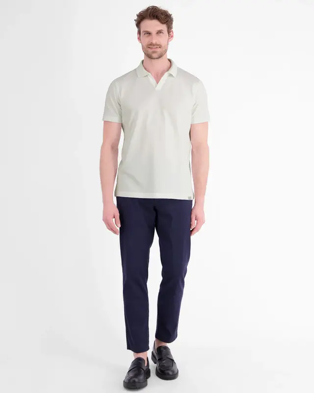 Lerros Modern Poloshirt Jacquard - Broken White