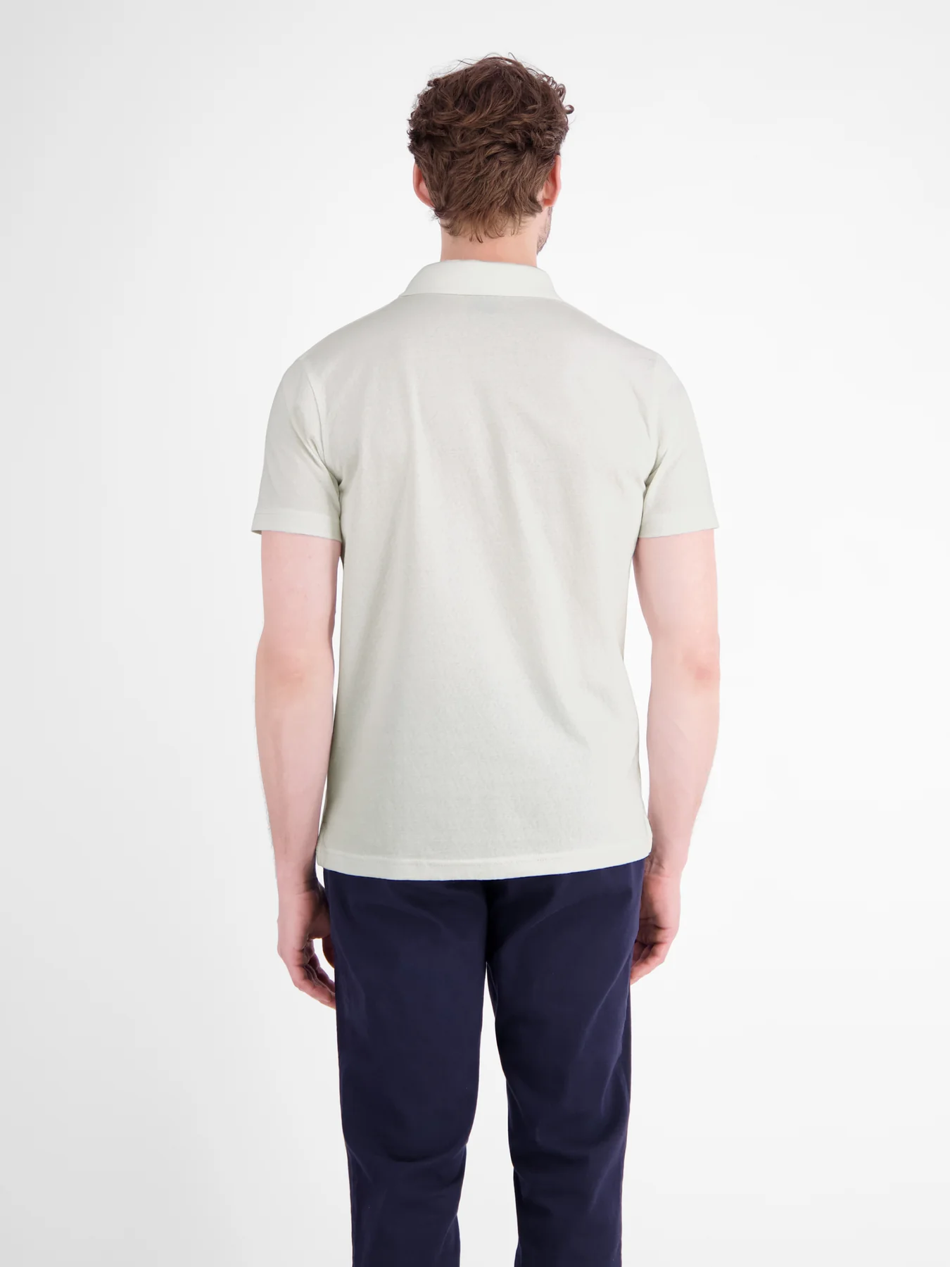 Lerros Modern Poloshirt Jacquard - Broken White