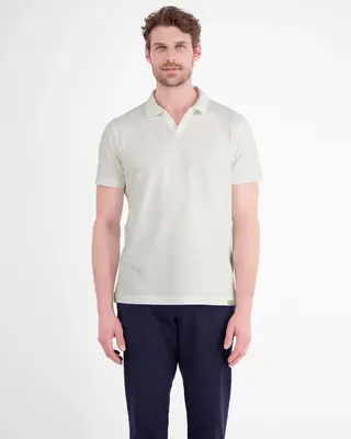 Lerros Modern Poloshirt Jacquard - Broken White