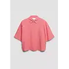 Linen Blend Blouse - Pink