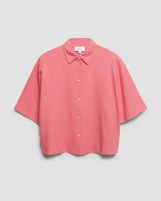 S. Oliver Linen Blend Blouse - Pink