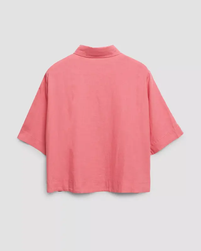 S. Oliver Leinenmix Bluse - Pink