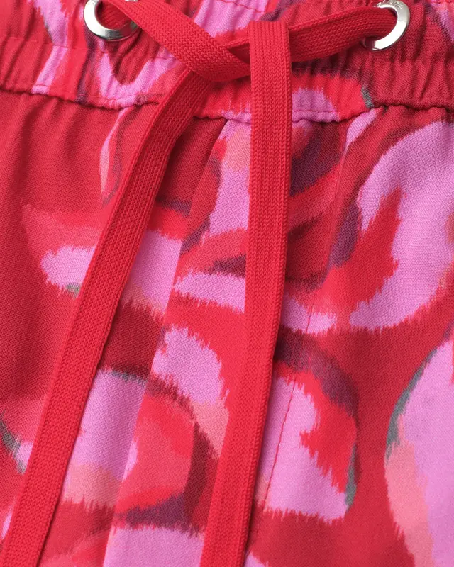 Street One Print Hose Emee - Salsa Red