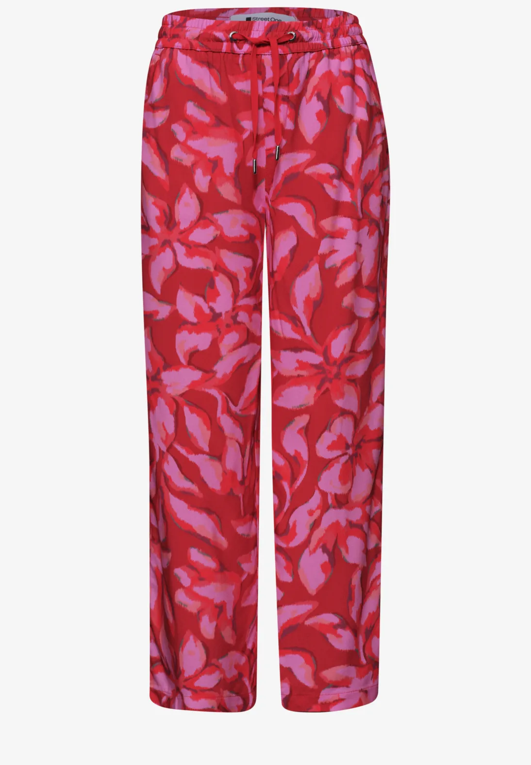 Street One Print Hose Emee - Salsa Red