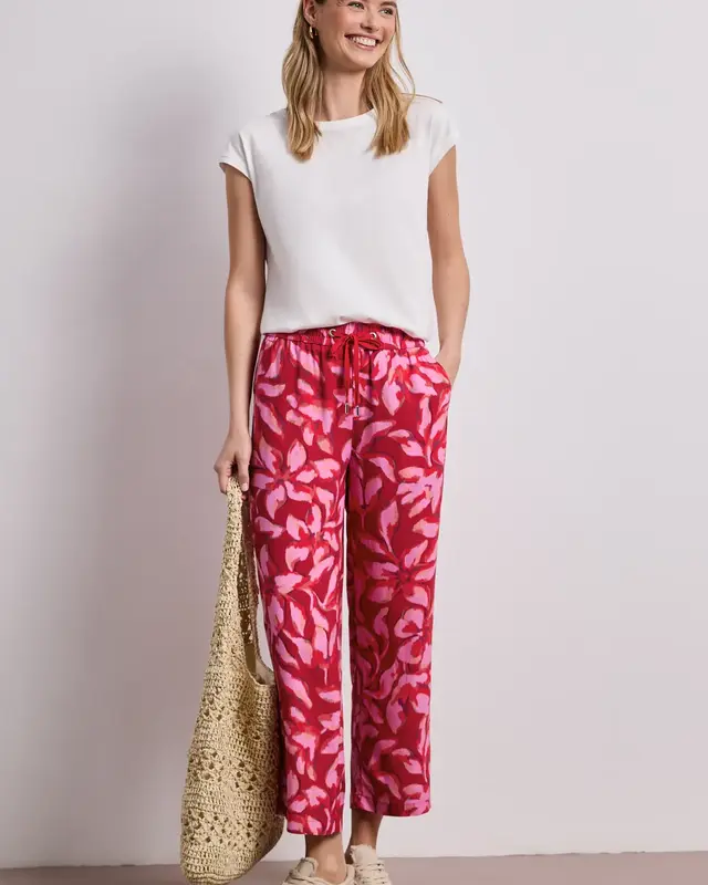 Street One Print Broek Emee - Salsa Red