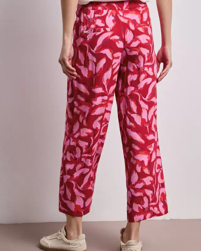Street One Print Hose Emee - Salsa Red