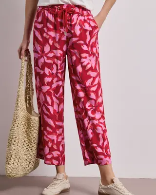 Street One Print Broek Emee - Salsa Red