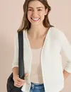 Cecil Open Vest Ajour Look - Vanilla White