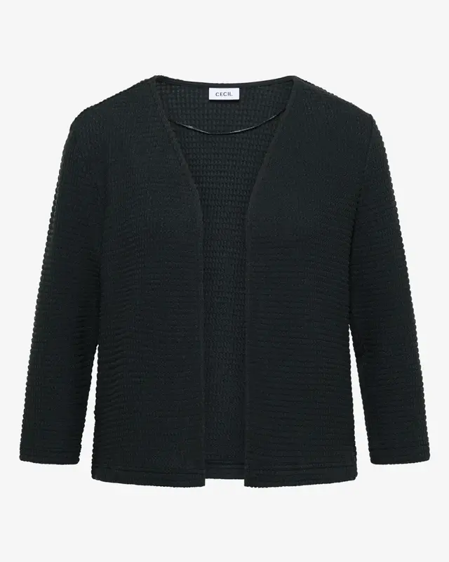 Cecil Open Vest Ajour Look - Palm Breeze Green