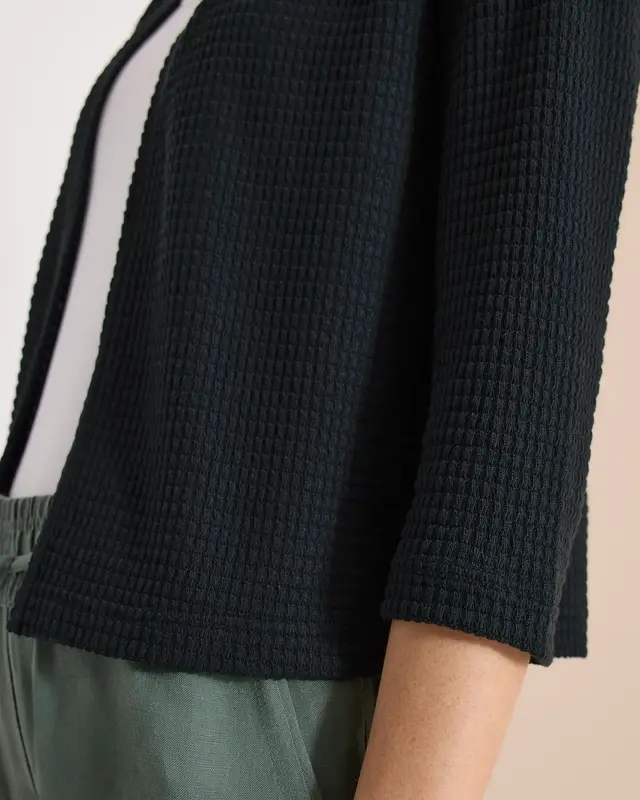 Cecil Open Vest Ajour Look - Palm Breeze Green