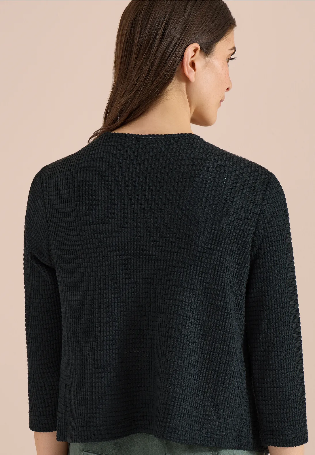 Cecil Open Cardigan Ajour Look - Palm Breeze Green