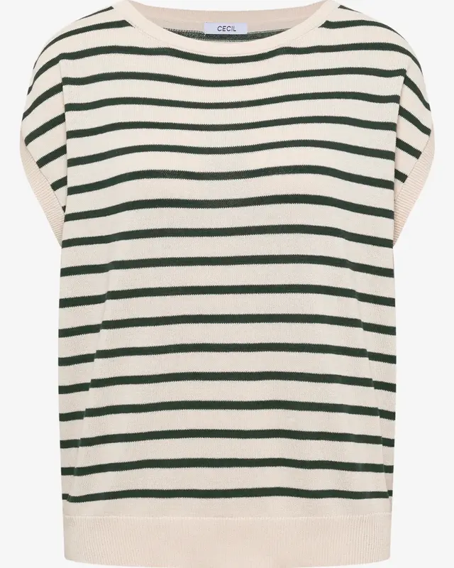 Cecil Trui met Strepen - Palm Breeze Green