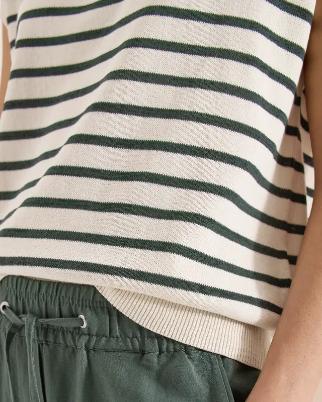 Cecil Trui met Strepen - Palm Breeze Green