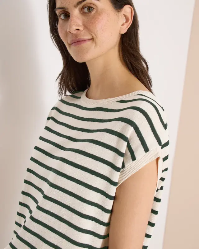 Cecil Trui met Strepen - Palm Breeze Green