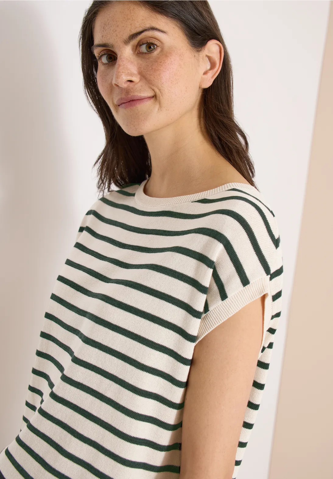 Cecil Trui met Strepen - Palm Breeze Green