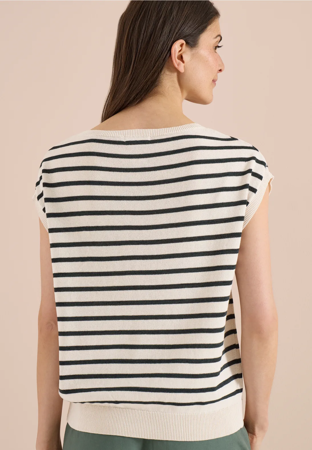 Cecil Trui met Strepen - Palm Breeze Green