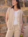 Cecil Cardigan in Häkeloptik - Pearl Beige