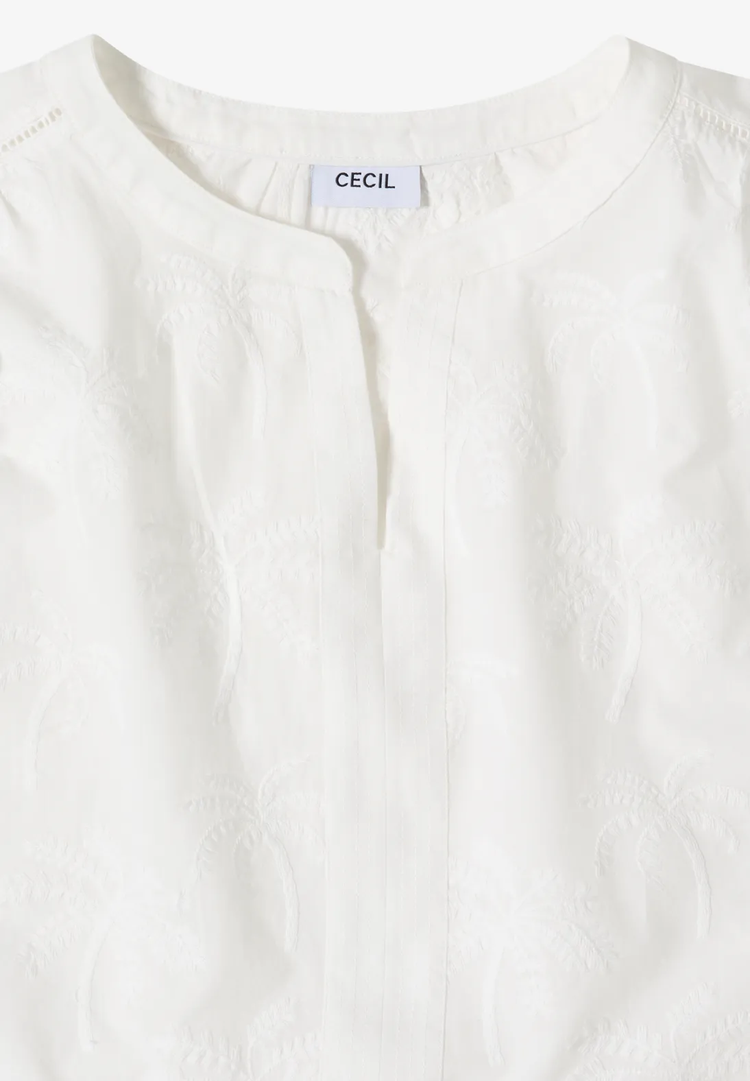 Cecil Bluse mit Stickerei - Vanilla White
