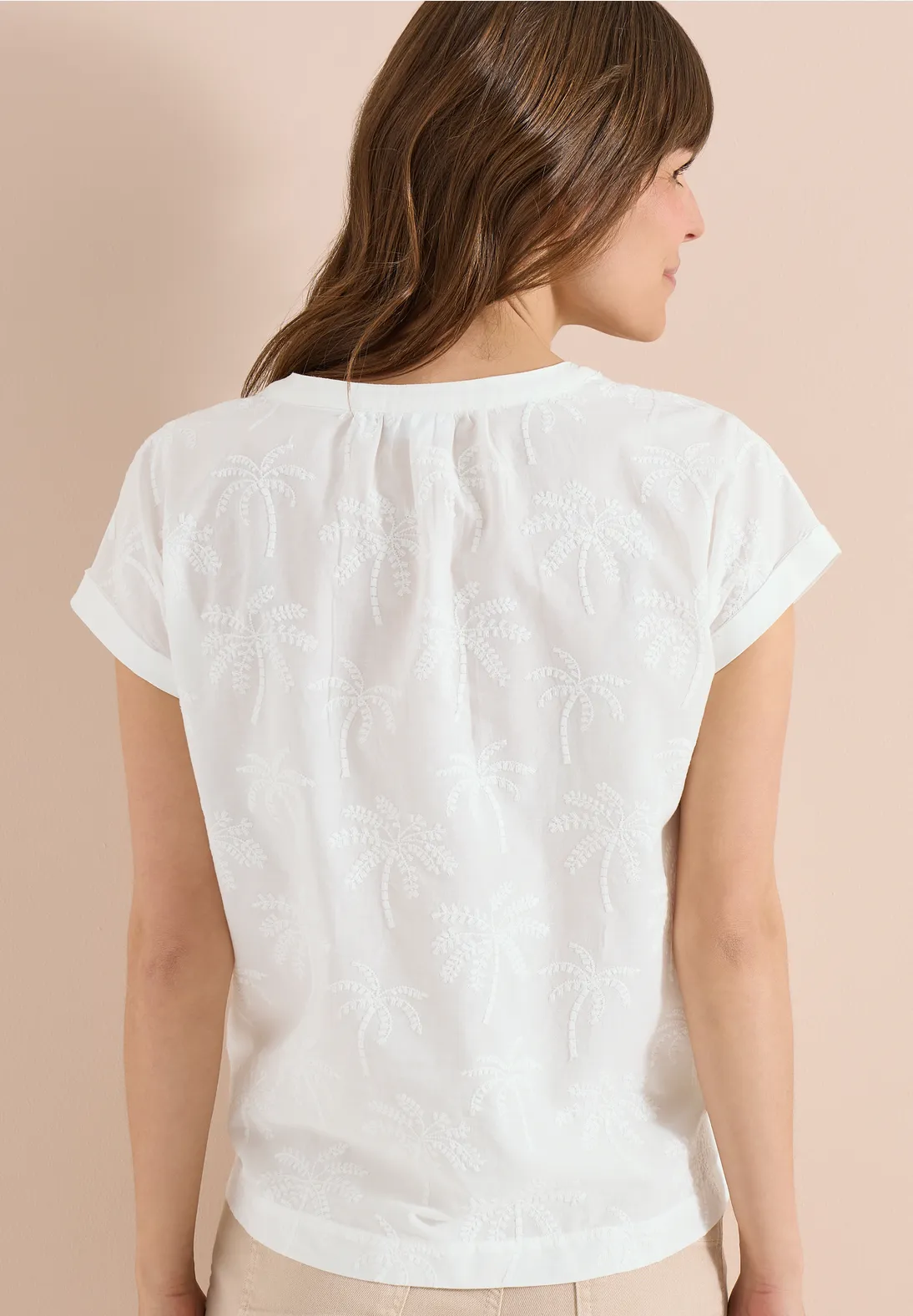 Cecil Bluse mit Stickerei - Vanilla White